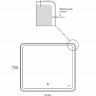 Зеркало Reflexion Magic 800x700 RF5939CD с подсветкой с сенсорным выключателем и диммером Зеркало Reflexion Magic 800x700 RF5939CD с подсветкой с сенсорным выключателем и диммером
