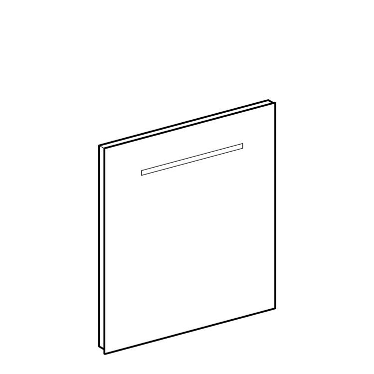 Зеркало Geberit Renova Nr.1 Comprimo с подсветкой, 60x4, [862360000]