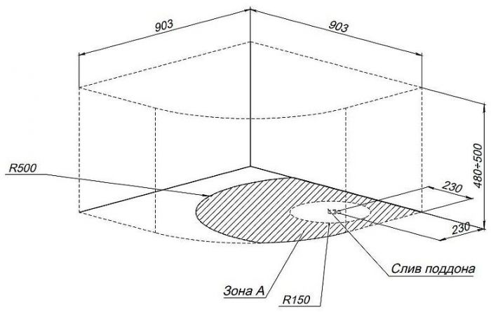 Акриловый поддон для душа Aquanet Optimal 90х90 293357 цвет Белый