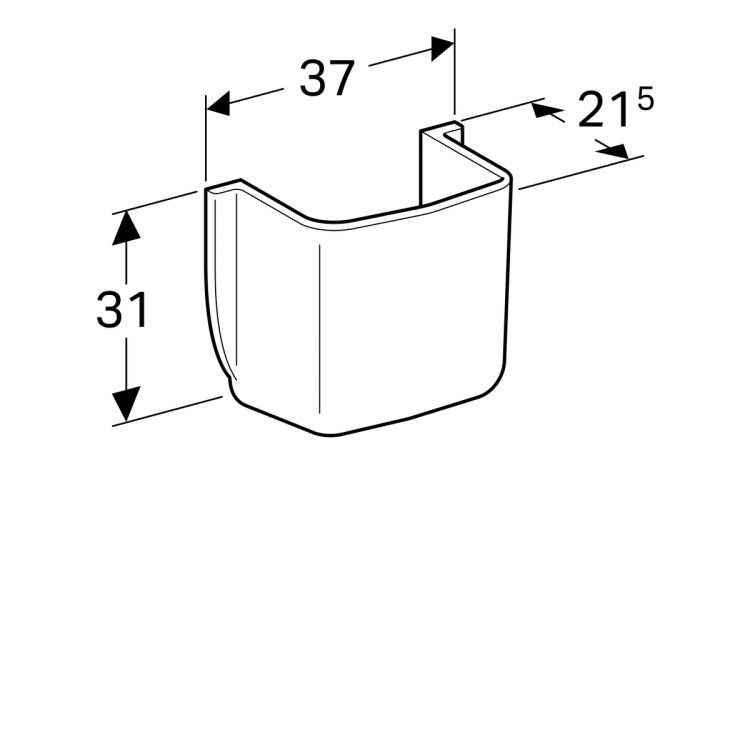 Полупьедестал Geberit Bambini [296500000]