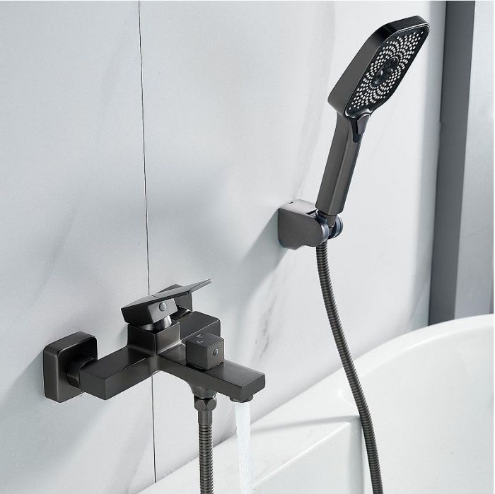 Смеситель для ванны Shevanik S9602T цвет Оружейная сталь