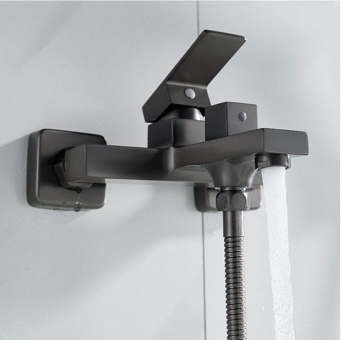 Смеситель для ванны Shevanik S9602T цвет Оружейная сталь