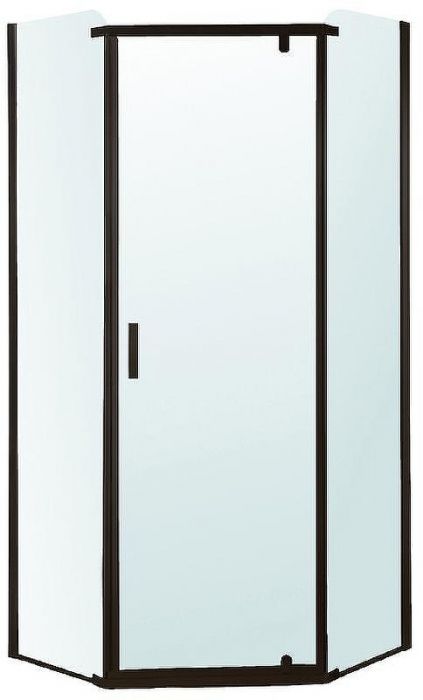 Душевой уголок Berges Solo Т 90х90 061106 профиль Черный матовый стекло прозрачное