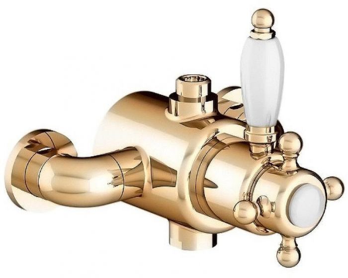 Смеситель для душа Gattoni Termostatici TSRE940D0.I oro с термостатом Золото