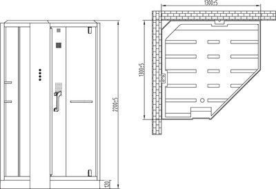 Душевая кабина Orans SR-89106S белая, с баней