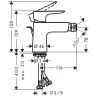 Hansgrohe Talis E Смеситель для биде, на 1 отв., цвет: черный хром