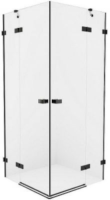Душевой уголок New Trendy Avexa Black 110x120 EXK-1846 профиль Черный стекло прозрачное