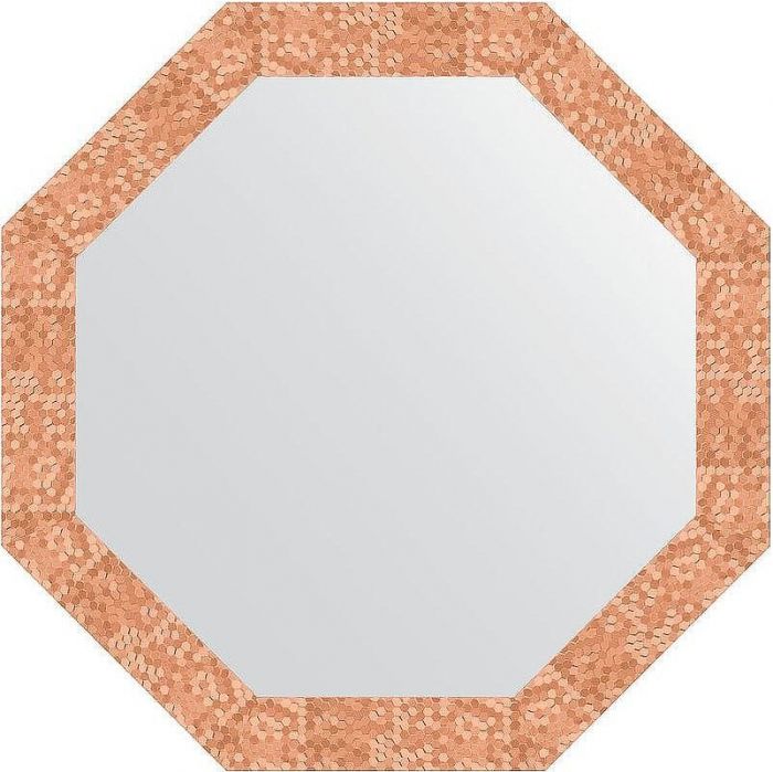 Зеркало Evoform Octagon 73х73 BY 3744 в багетной раме - Соты медь 70