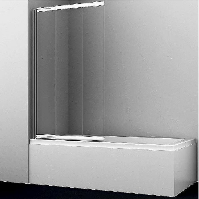 Шторка на ванну WasserKRAFT Main 100 41S02-100WS профиль Хром стекло прозрачное