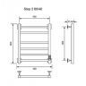 Электрический полотенцесушитель Ника Step-2 60/40 U Белый матовый