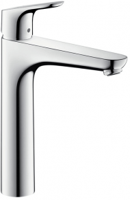 Hansgrohe Focus, Смеситель для раковины, высокий, с донным клапаном, Цвет: хром