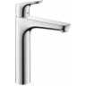 Hansgrohe Focus, Смеситель для раковины, высокий, с донным клапаном, Цвет: хром