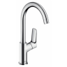 Hansgrohe Logis, Смеситель для раковины, поворотный излив, с донным клапаном, Цвет: хром