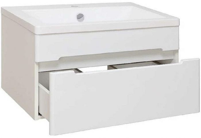 Тумба под раковину Runo Парма 75 00000001140 подвесная Белая