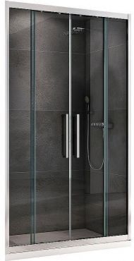 Душевая дверь Abber Schwarzer Diamant 180 AG33180H профиль Хром стекло прозрачное