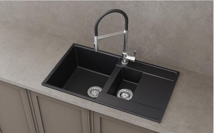 Кухонная мойка Ulgran Quartz Prima 860 1,5 K-07 Уголь