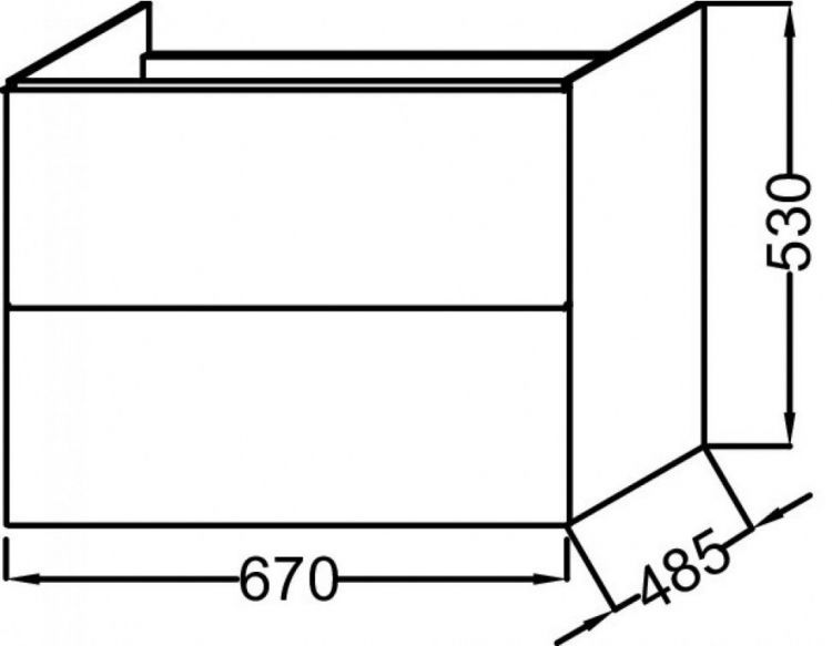 Тумба под раковину Jacob Delafon Odeon Up 67 см EB890-S54, оливковый сатин