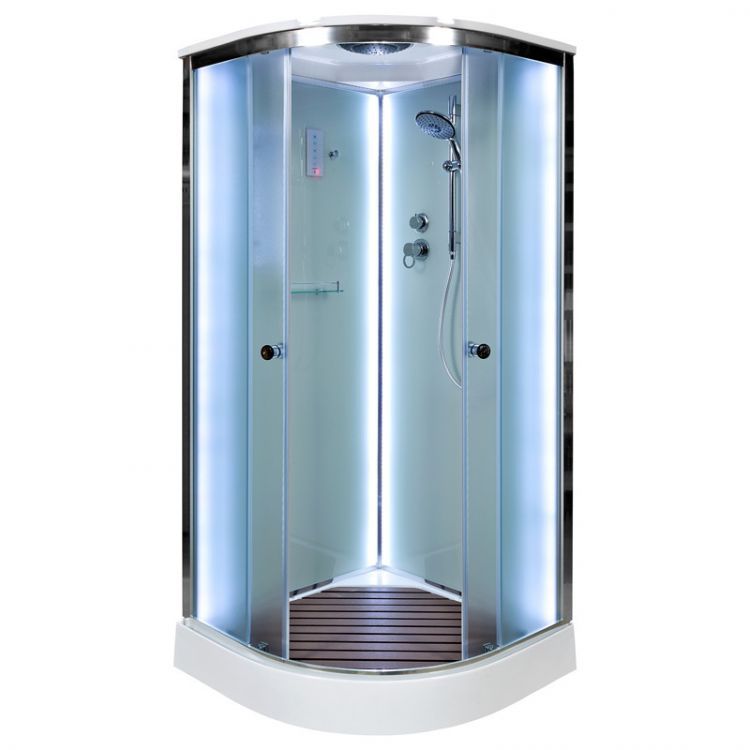 Душевая кабина Deto D01S LED 100x100x220