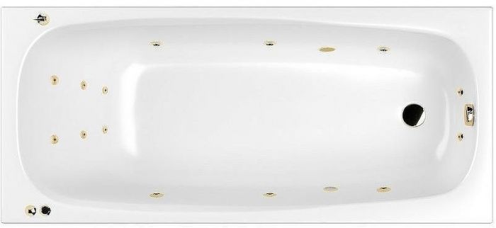 Акриловая ванна Whitecross Layla Slim 180x80 0122.180080.100.SMART.GL с гидромассажем