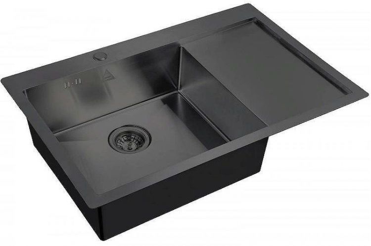Кухонная мойка ZorG Steel Hammer 78 SH 7851-L GRAFIT Графит Кухонная мойка ZorG Steel Hammer 78 SH 7851-L GRAFIT Графит