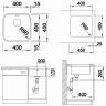 Кухонная мойка Blanco Supra 400-U 518201 Нержавеющая сталь полированная Кухонная мойка Blanco Supra 400-U 518201 Нержавеющая сталь полированная