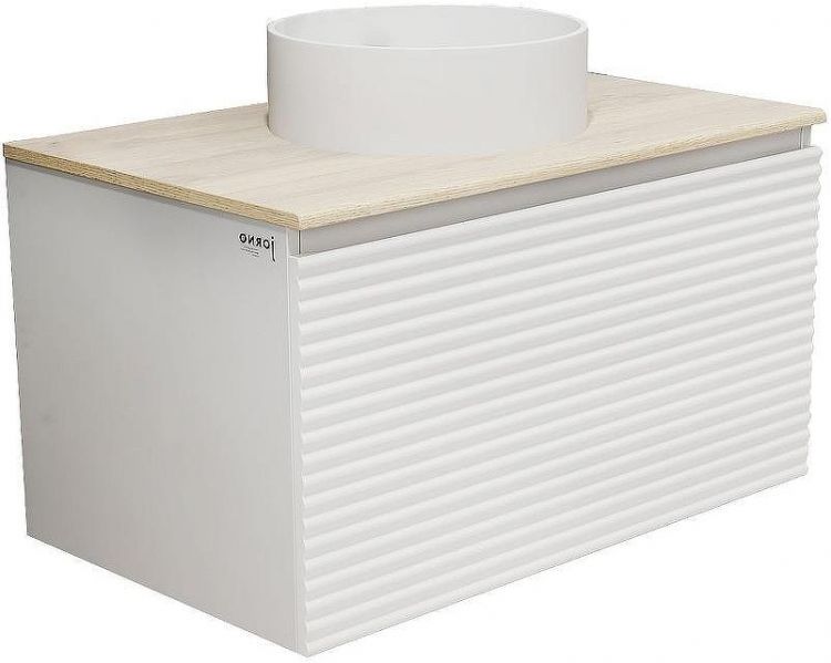 Тумба под раковину Jorno Cossety 80 Coss.01.80/P/W-DG/JR подвесная Белый