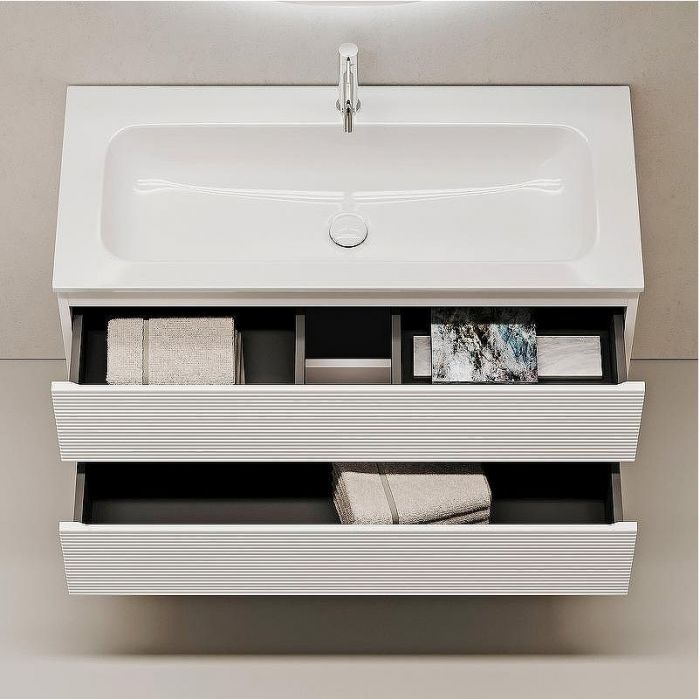 Тумба под раковину Sancos Folk 100 FL100W подвесная Bianco