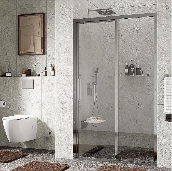 Душевая дверь WasserKRAFT Lopau 120 32S05R профиль Хром стекло прозрачное