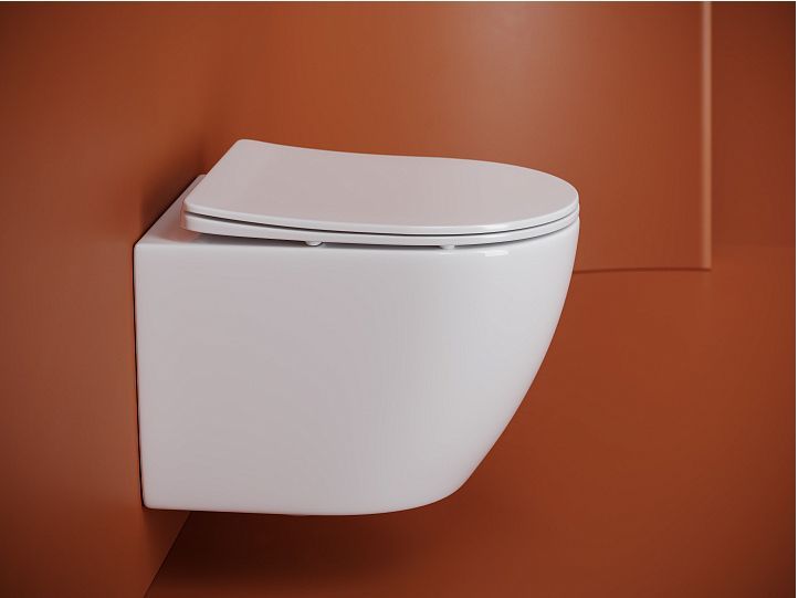 Подвесной унитаз CERAMICANOVA Uno смыв Торнадо 490x360x360 белый