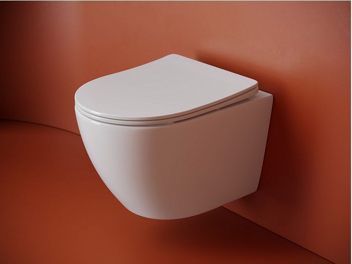 Подвесной унитаз CERAMICANOVA Uno смыв Торнадо 490x360x360 белый