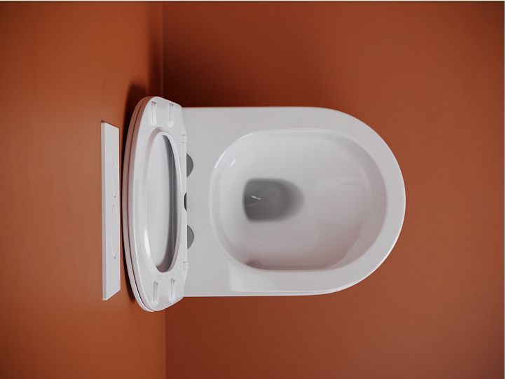 Подвесной унитаз CERAMICANOVA Uno смыв Торнадо 490x360x360 белый