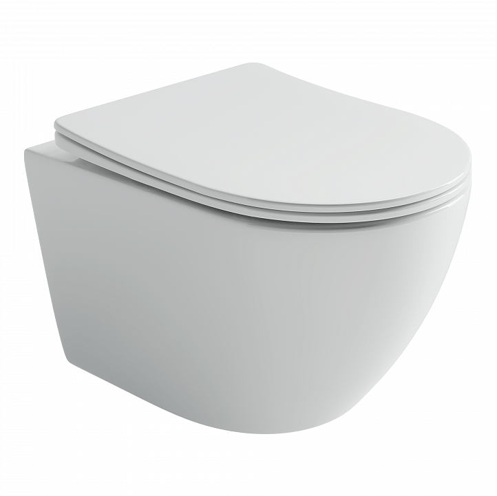 Подвесной унитаз CERAMICANOVA Uno смыв Торнадо 490x360x360 белый