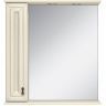 Зеркало со шкафом Misty Лувр 75 L П-Лвр03075-1014Л с подсветкой Слоновая кость