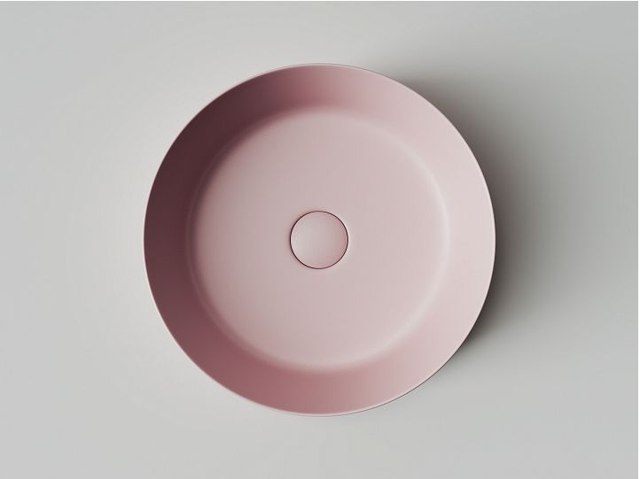 Умывальник CERAMICANOVA Element чаша накладная круглая (цвет Розовый Матовый) CN6022MP