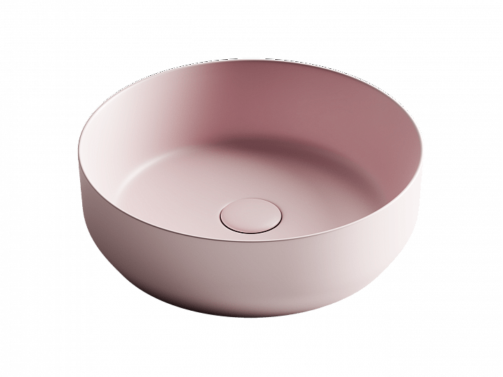 Умывальник CERAMICANOVA Element чаша накладная круглая (цвет Розовый Матовый) CN6022MP Умывальник CERAMICANOVA Element чаша накладная круглая (цвет Розовый Матовый) CN6022MP