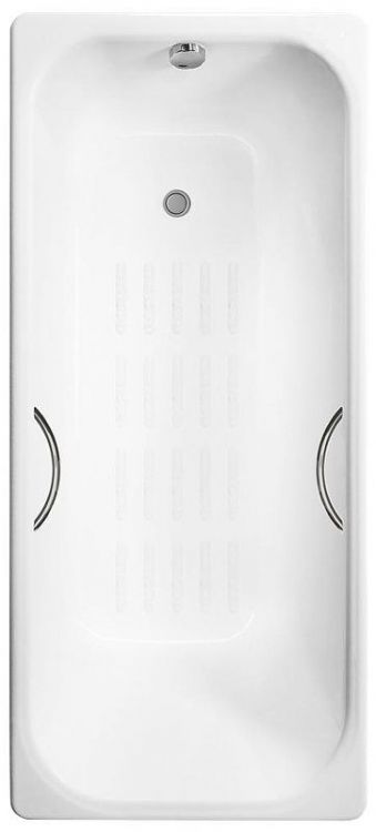 Чугунная ванна Delice Aurora 160х75 DLR230604R-AS с отверстиями под ручки с антискользящим покрытием
