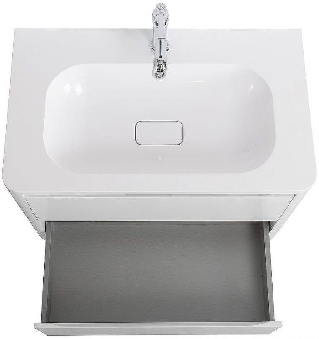 Тумба под раковину Cezares Relax 80 RELAX-800-2C-SO-BL подвесная Bianco Lucido