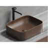Умывальник CERAMICANOVA Element чаша накладная прямоугольная (цвет Темно-Коричневый Матовый) CN6052MDB