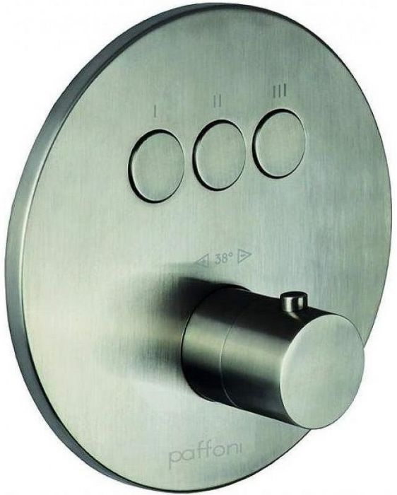 Смеситель для душа Paffoni Compact Box CPT019ST с термостатом цвет Сталь