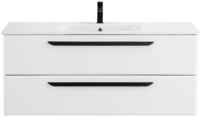 Тумба под раковину Cezares Eco-Cer 120 ECO-CER-1200-2C-SO-BO подвесная Bianco Opaco без ручек