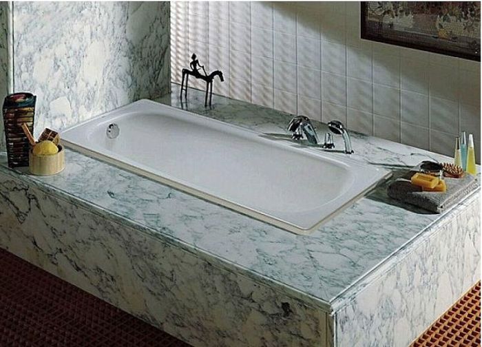 Чугунная ванна Roca Continental 170x70 21291100R с противоскользящим покрытием