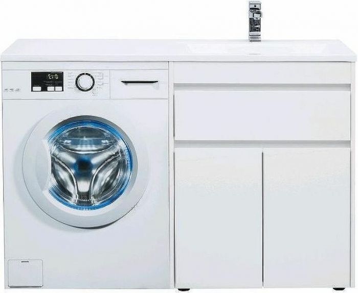 Тумба с раковиной Aquanet Токио 130 R 239216 Белая