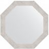 Зеркало Evoform Octagon 67х67 BY 6025 в багетной раме - Серебряный дождь 70
