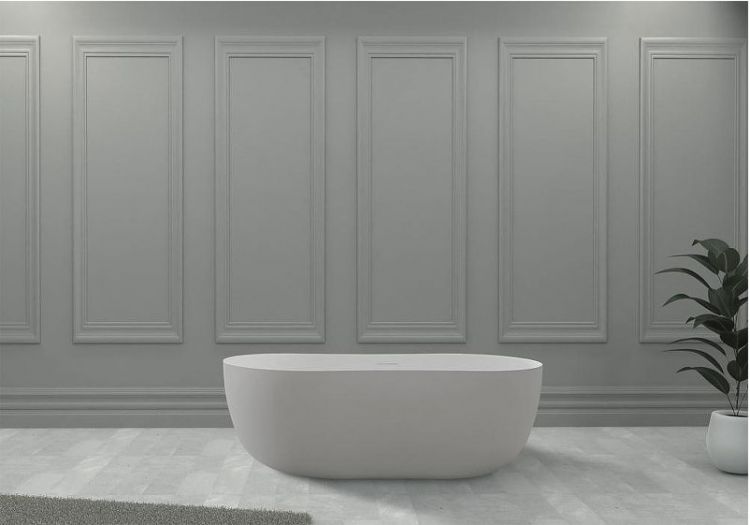 Ванна из искусственного камня Abber Stein 170x80 AS9604 без гидромассажа