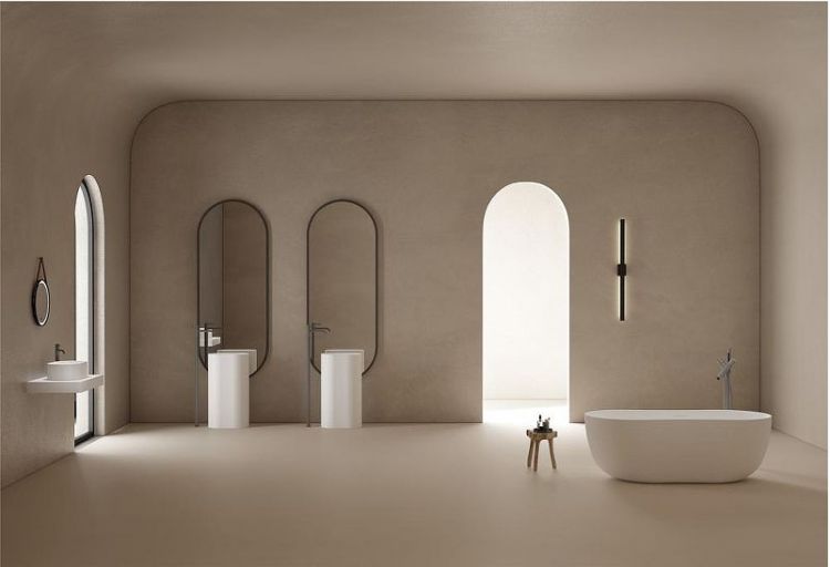 Ванна из искусственного камня Abber Stein 170x80 AS9604 без гидромассажа