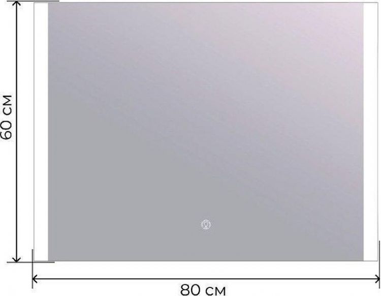 Зеркало DIWO Краснодар 80 KRS8060L с подсветкой с сенсорным выключателем