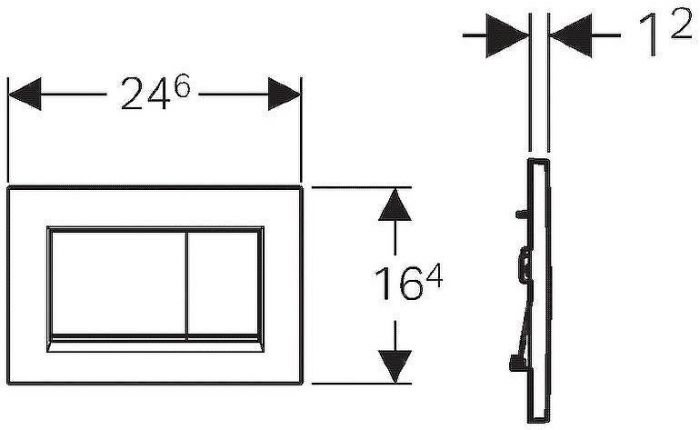 Клавиша смыва Geberit Sigma 30 115.883.11.1 Белый