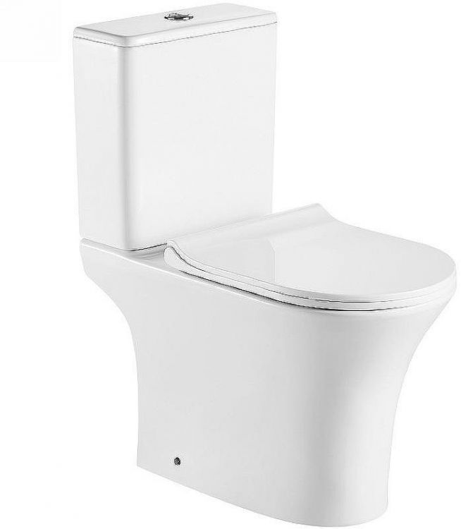 Унитаз компакт Azario Fretta Round AZ-1038A с бачком и сиденьем Микролифт Унитаз компакт Azario Fretta Round AZ-1038A с бачком и сиденьем Микролифт