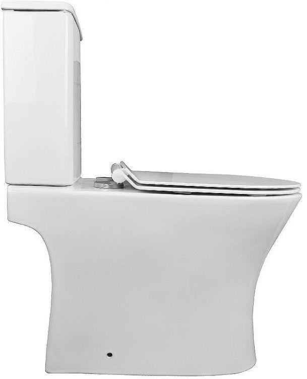 Унитаз компакт Azario Fretta Round AZ-1038A с бачком и сиденьем Микролифт Унитаз компакт Azario Fretta Round AZ-1038A с бачком и сиденьем Микролифт