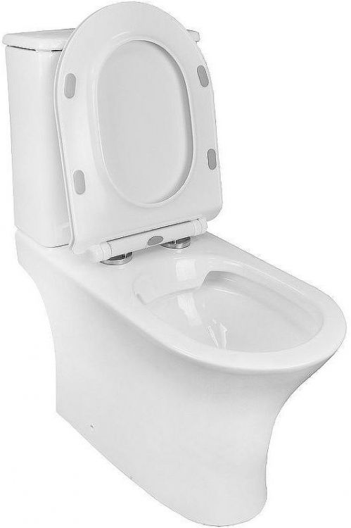 Унитаз компакт Azario Fretta Round AZ-1038A с бачком и сиденьем Микролифт Унитаз компакт Azario Fretta Round AZ-1038A с бачком и сиденьем Микролифт